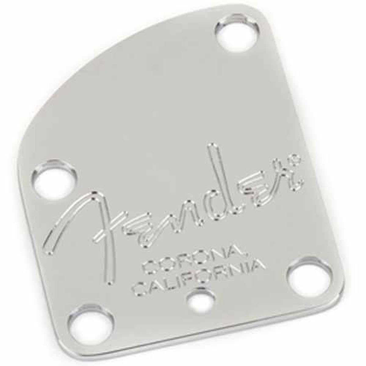 Fender American Deluxe Guitar 4-Bolt Neck Plate, Chrome