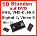 Produktbild 10 Stunden VHS,VHS-C,Digital 8,Hi8, MiniDv,Digitalisieren auf USB Sick oder DVD
