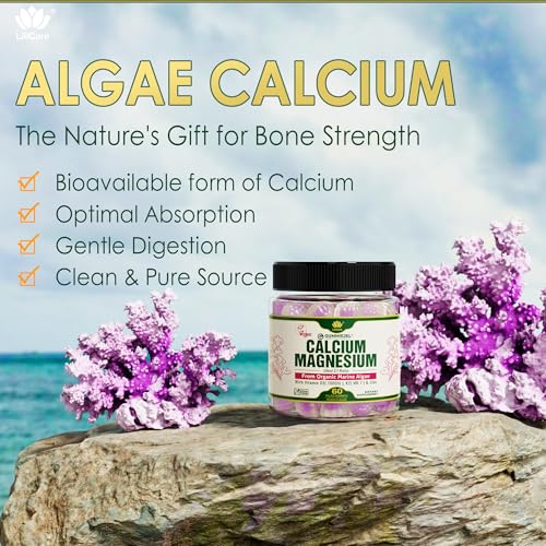 Plant Based Calcium Gummies 600mg with Vitamin D3 K2, Magnesium, Zinc for Bone Strength, Sugar Free Calcium Supplements for Women & Men (Certified Vegan) from Sustainably Organic Red Algae - 60 Counts - Thumbnail 4