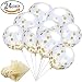 SOTOGO 24 Pieces Gold Confetti Balloons 12 Inches Party Balloons With Golden Paper Confetti Dots (Confetti Has Been Put Into The Balloons) For Party Decorations Wedding Decorations And Proposal