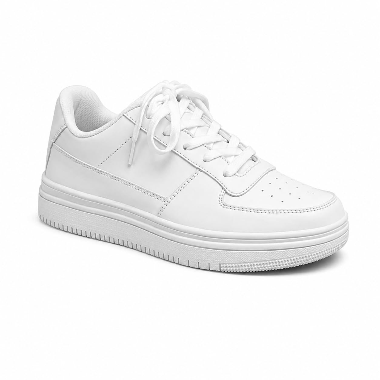 layasa Men White Sneaker Full White - Image 1
