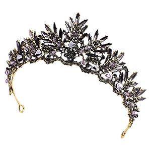 BLINGINBOX Barok Koningin Kroon, Strass Kronen Prinses Kroon Bruids Kronen Tiara’s voor Vrouwen Meisjes Bruids Bruiloft Prom Verjaardagsfeest, Large, Kristal