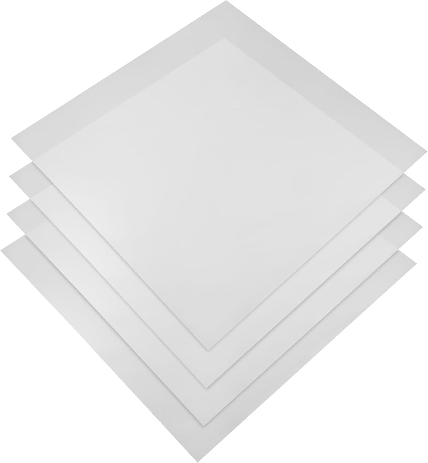 4 Pieces 23.8" x 23.8" x 0.08" LED Light Diffuser Board Sheets