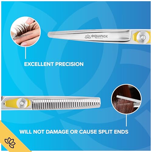 Image of Equinox Professional Razor Edge Hair Cutting /Thinning Scissor Set /2, 6.5 inch