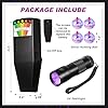 Dunzy 6 Pcs Ghost Hunting Equipment Kit Include 1 Emf Meter 1 UV Flashlight and 4 LED Light up Pet Cat Ball Ghost Investigation Paranormal Equipment for Home Office Inspections Gifts(Portable)