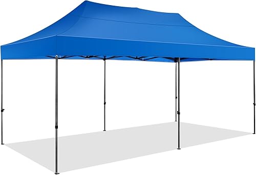 Miniatura 324 de COBIZI - Toldo desplegable de 10 x 10 pies, 4 paredes laterales, FPU 50+ para todo el año, resistente al viento, impermeable, uso comercial, Gris