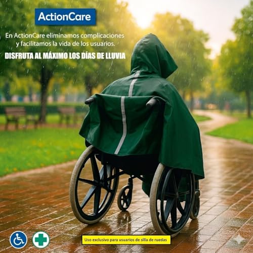 Capa de lluvia para silla de ruedas chubasquero estándar que cubre las piernas 7