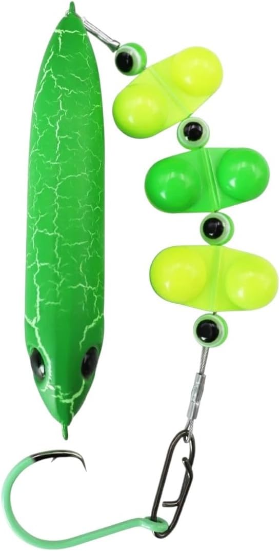 mGrrien 6I0-1pc Catfish Rigs with 6/0# 7/0# 8 Luminous Hooks Bait Float and Ringing Bead Ideal for Catfish Fishing Bait
