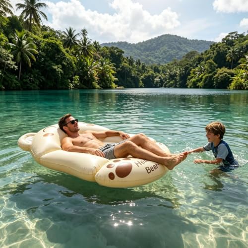 Silla inflable sofá flotante exterior y colchón portátil de playa 6
