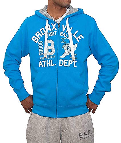 Bronxville Hombre Niño Unisex Estrella Con Cremallera Azul Rojo Con capucha Hip Hop Streetwear S, M, L, XL – Azul, Large