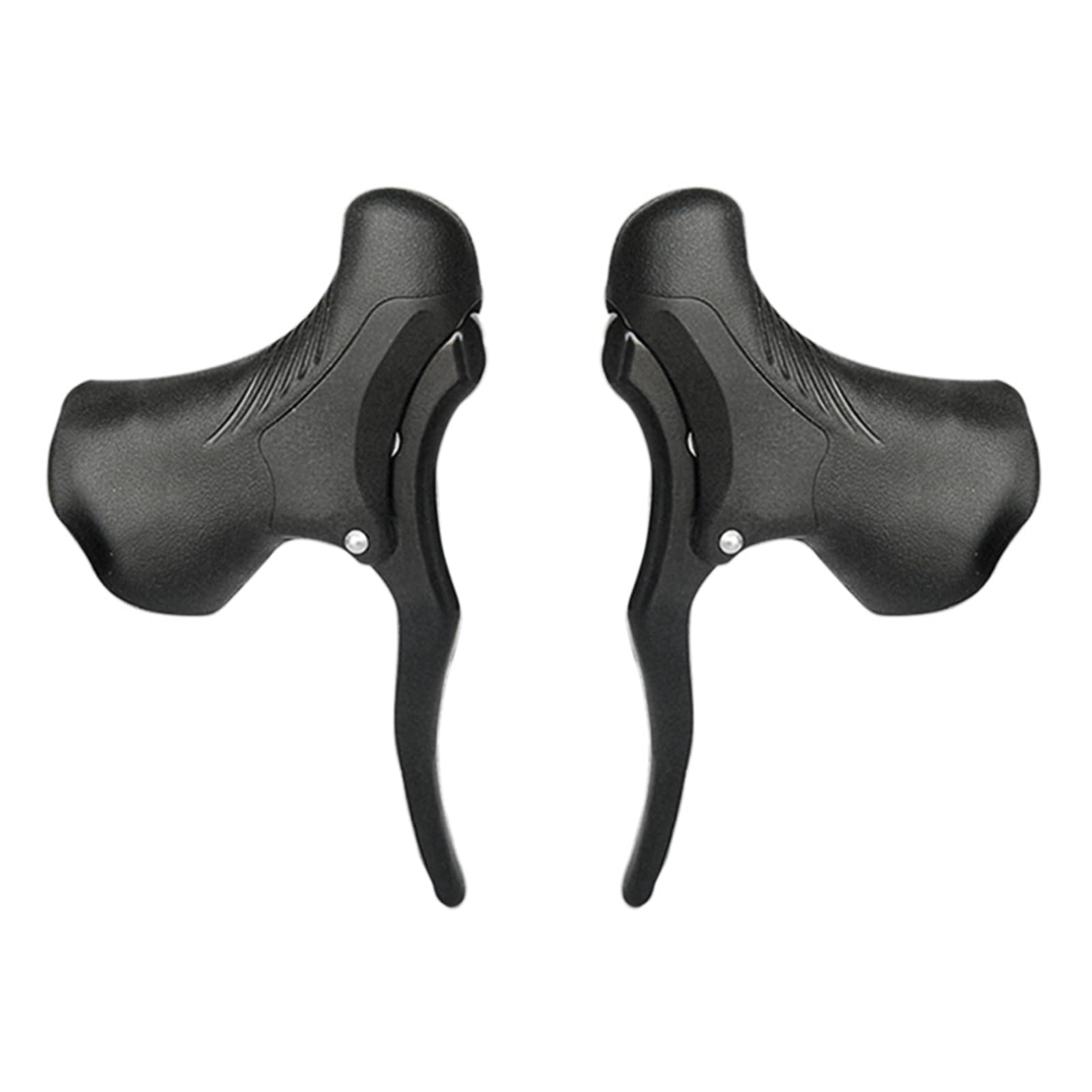 Bike Brake Lever, Road Bike Brake Lever, Lightweight Aluminum Bike Brake Handle Mountain Bike Cycle Brake Levers Front & Rear Brake Levers Drop Handlebar Set (Black)