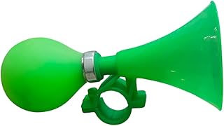 Clacson manuali con compressione in gomma,Tromba da clown retrò, altoparlante vintage classico Sirena Hooter Tromba d'aria a lumaca per veicoli Biciclette Carrello da golf Woteg (green)