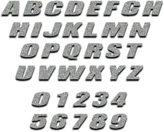 Stickers for Motorcycle Wheel English Alphabet DIY Sticker Motorcycle Reflective Decal Scooter Small Rims 9Inch-24inch Tires(4Pcs-Letter A)