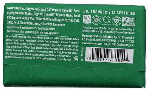 Image of DR. BRONNER's OBAL05 All-One Hemp Almond Pure-Castile Bar Soap, 5-ounces