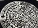 Mayan Aztec Calendar Car Tag Diamond Etched on Black Aluminum License Plate