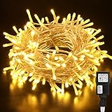 Clomnpe 20M 200 LED Guirnaldas Luces, Barandillas de Escaleras