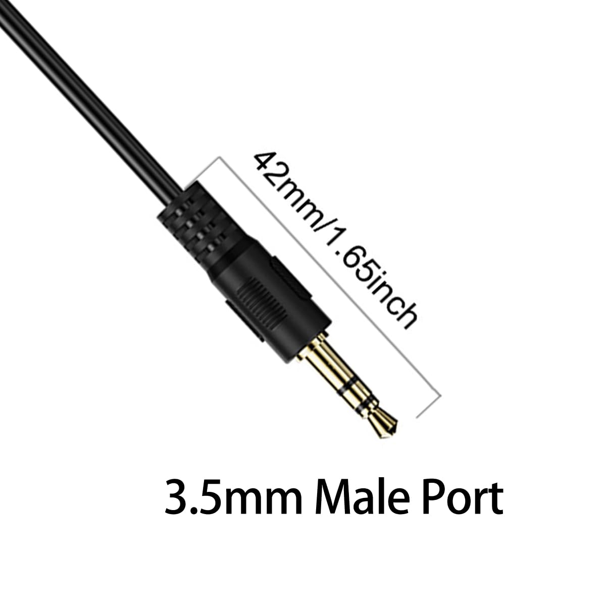AUX 3,5 mm Stecker auf Buchse Sicherungsmutter Panel Mount Verlängerungskabel Auto Stereo TRS Audio Adapter Konverter Kabel (80 cm)