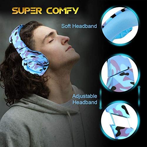 PS4 Gaming Headset ONIKUMA K1 PC Gamer Stereo Wired Over Ear Noise Cancelling Headphones with Microphone, Volume Control for PlayStation 4 Laptop Tablet Mobile Phone - Thumbnail 2