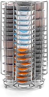 Vinsani 48 Coffee Pod Holder - Chrome 3 Tower Storage Stand for Tassimo Coffee Capsules