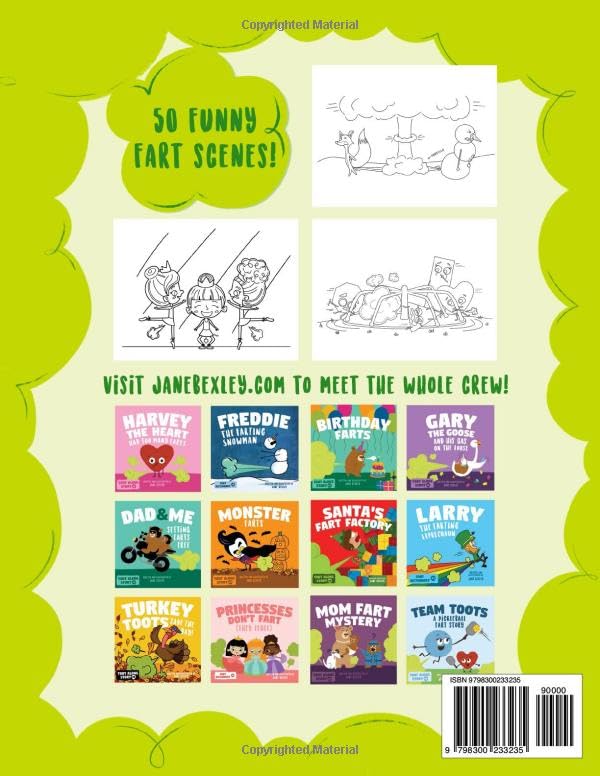 Toot and Fart Coloring Book #1: Funny Farting Coloring Pages For Kids (Toot and Fart Coloring Books) image 3