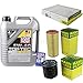 Produktbild QR-PARTS 69344503 Filter Set Inspektionspaket 5 Liter Motoröl Top Tec 4100 5W-40 MANN-FILTER Innenraumfilter Luftfilter Ölfilter