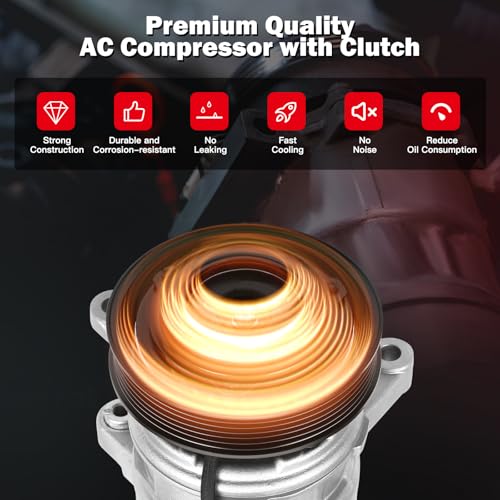 Image of cciyu Air Conditioning Compressor Fit for J-eep Grand for Cherokee 4.7L
