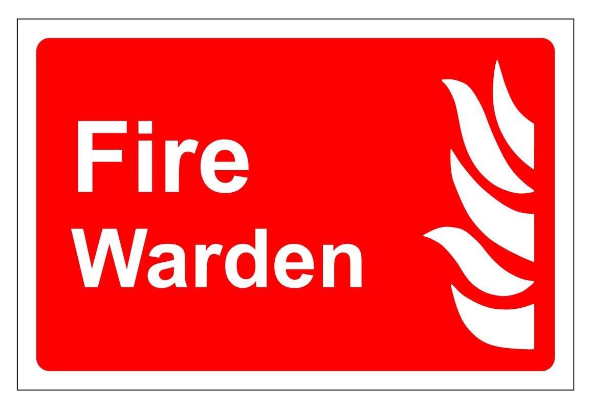 Fire marshal safety sign : - Fire safety signage, fire door signs - 1.2mm Rigid plastic for indoor/outdoor usage (200mm x 150mm) Viewing Distance within 5m.