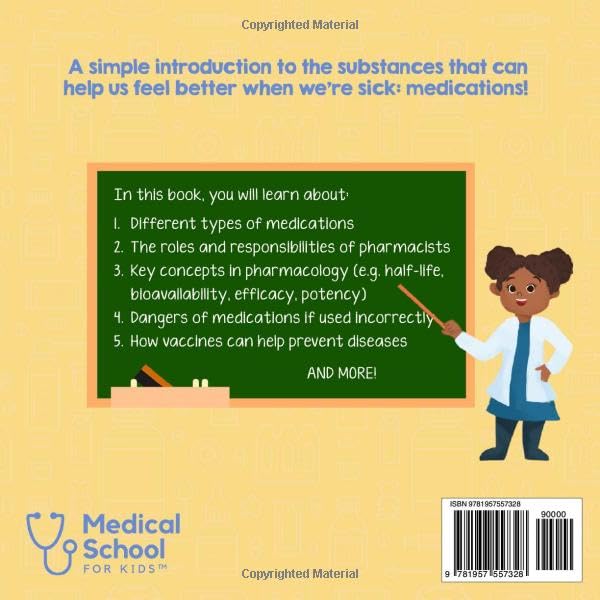 Pharmacology for Kids: A Fun Picture Book About Medications for Children (Gift for Kids, Teachers, and Medical Students) (Medical School for Kids) - Image 2