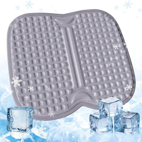 Cooling Gel Seat Cushion for Long Sitting, Non-Slip Gel Cushions for Pressure Relief, Cooling Seat Cushion for Office Chair Home Car Seat Cushion for Wheelchair, Airplane Seat Cushion Cover