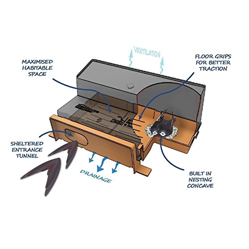 Swift Nidificazione Brick Box, Nero Allevamento