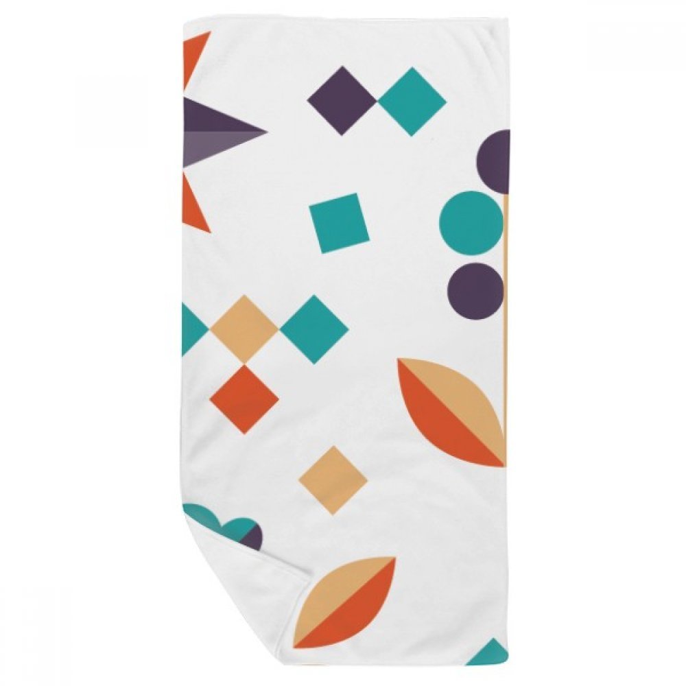 Serviette de bain fleur pixel douce multicolore pour douche 35x70 cm