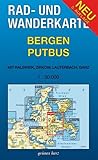  Rad- und Wanderkarte Bergen, Putbus: Mit Ralswiek, Zirkow, Lauterbach, Garz. Maßstab 1:30.000.