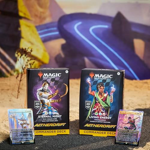 Image of Magic: The Gathering Aetherdrift Commander Deck Bundle - 2 of Each Deck (2 Living Energy + 2 Eternal Might)