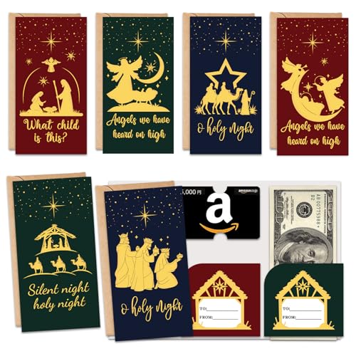 Cartes de Noël pour cadeaux en espèces afin d'éviter l'enveloppe vide
