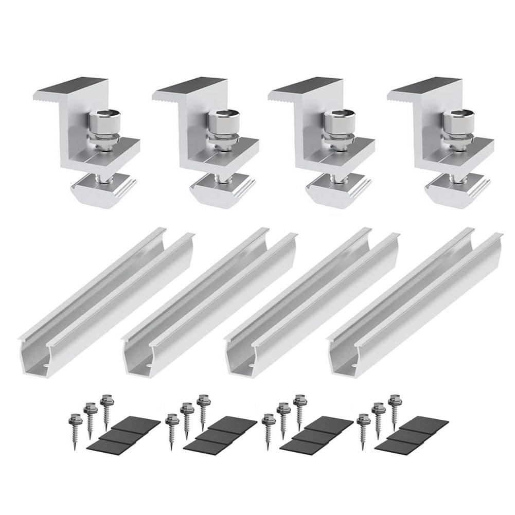 Support de panneau solaire anti-vibration pour toit trapézoïdal et fixation 30 mm
