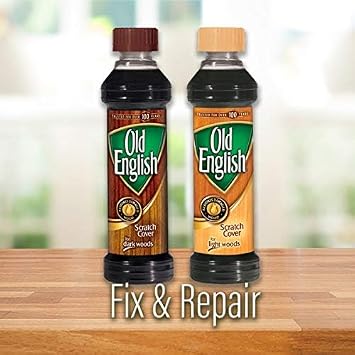 Old English Scratch Cover Polish - 8 fl oz (0.3 Quart) - Brown - 1 Each - 1 Each