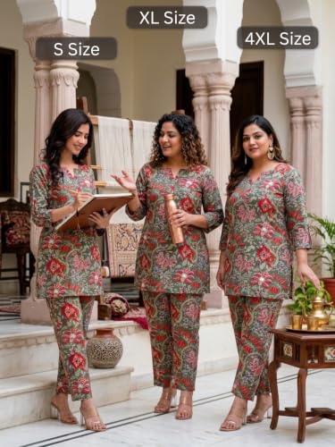 Image of GRECIILOOKS Co-ord Set For Women Stylish | Kurta Sets for Woman | Kurtis | Short Kurti For Women | Dress For Woman | 3 /4 Sleeve Ethnic Co Ord Set