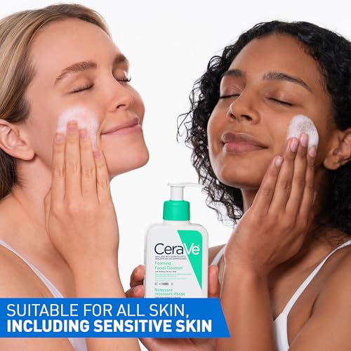CeraVe Foaming Face Wash, Gel Face Cleanser for Normal to Oily Skin, Removes Excess Oil & Dirt, with Hyaluronic Acid, Niacinamide & Ceramides, Fragrance-Free, Recommended by Dermatologists, 562mL view 6