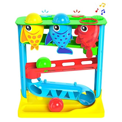 Move2Play, Feed The Fish, Interactive Toddler & Baby Toy, One Year Old Birthday Gift for Boys and Girls