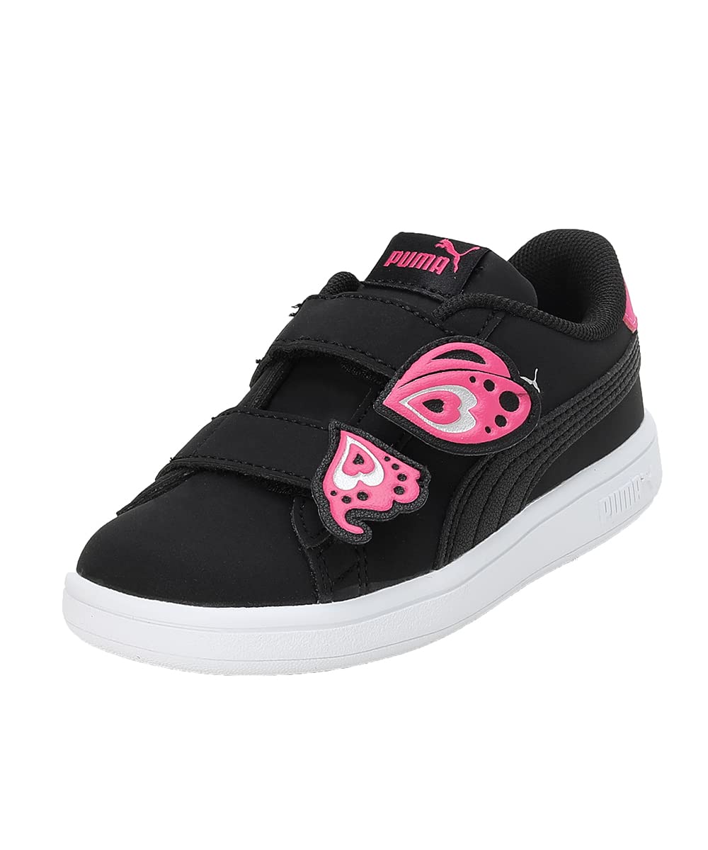 Puma Baby Girls Smash v2 Bfly V Infant Black-Glowing Pink-Silver Sneaker - 5UK (38846205) (B09YXV6129) Amazon Price History, Amazon Price Tracker