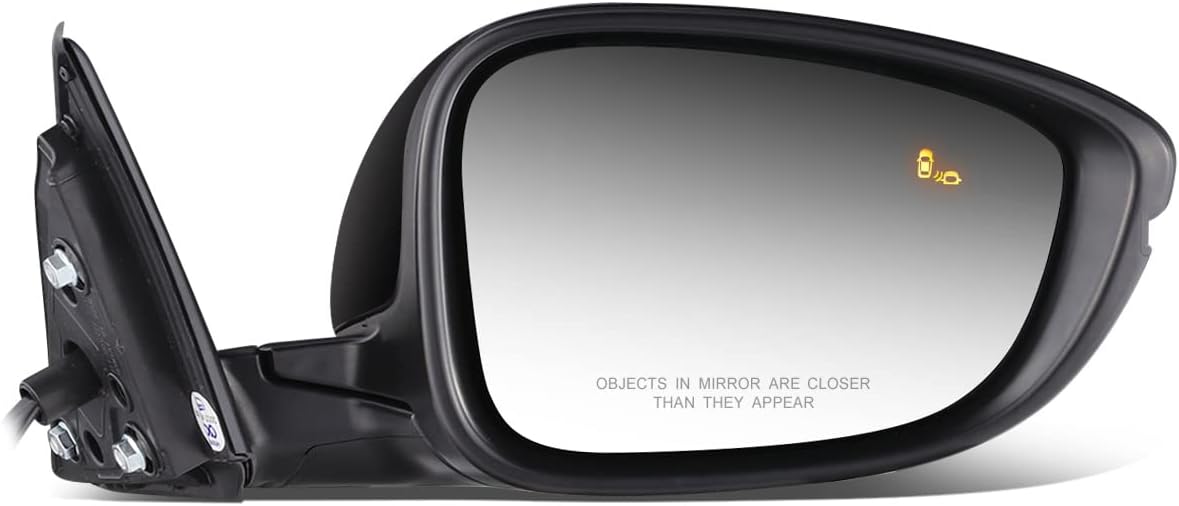 DNA Motoring OEM-MR-HO1321251 Factory Style Powered Heated Right Side Door Mirror