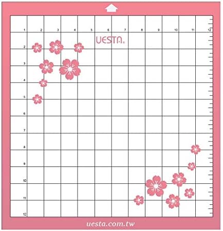 UESTA Vinyl Plotter Die Machine Self Adhesive Cutting Mat (12"x12" Print Strong Grip)