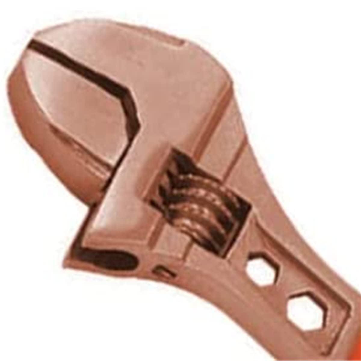 WEDO Llave inglesa sin chispas con mango de plástico, llave ajustable a prueba de explosiones, cobre berilio, BAM/FM/DIN, 12", 300 mm x 36 mm