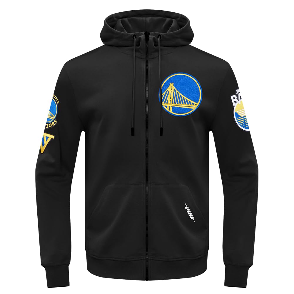 Pro Standard Mens NBA Classic Chenille Cotton Double Knit Full Zip Hoodie