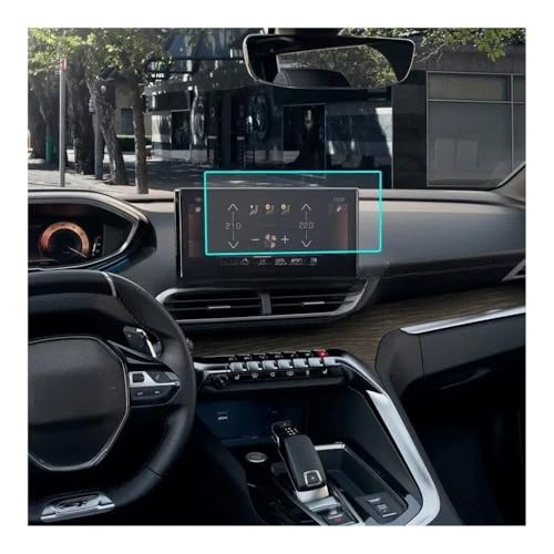 Verre trempé Peugeot 5008 2021 pour protéger l'écran de navigation des rayures et traces