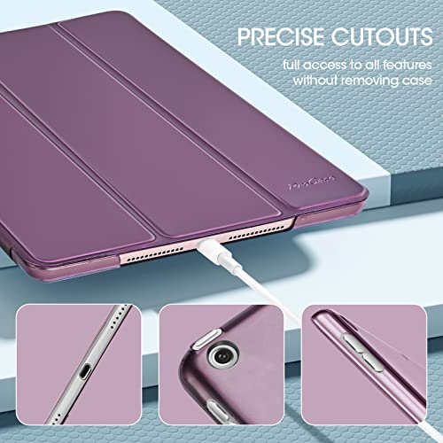 Image of ProCase for iPad 9th / 8th / 7th Generation Case 10.2 Inch (2021 /2020 /2019 Release), 10.2 iPad Case 9th / 8th / 7th Gen Cover, Slim Smart Cover with Translucent Hard Shell Back -Purple
