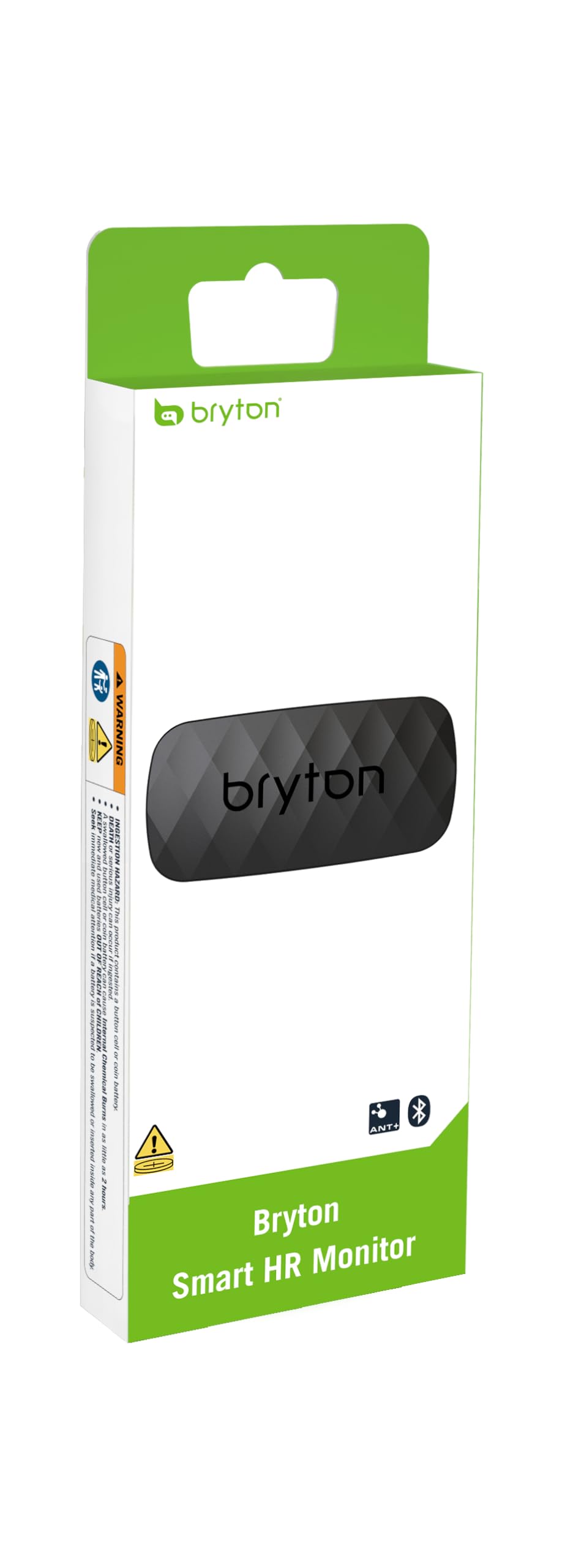 Bryton Capteur Cardio avec Bande Ant+/BLE pour Cyclisme, Transmission Double Bluetooth et Ant+, Compatible avec Ordinateur Portable et Smartphone, Batterie CR2032 remplaçable, IPX7