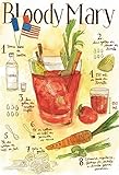 Schatzmix Cartel de chapa para cóctel con receta Bloody Mary, color beige