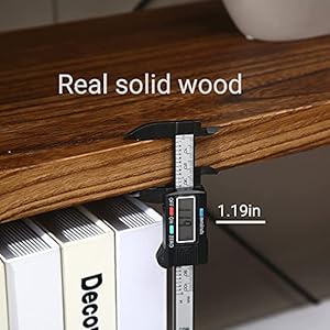 Solid Wood Bookshelf,4 Tier Rustic Vintage Industrial Etagere Bookcase, Open Metal and Wood Vintage Book Shelf, Retro Brown (Real Wood)(4-Tier) Solid Wood Bookshelf4 Tier Rustic Vintage Industrial Etagere Bookcase Open Metal and Wood Vintage Book Shelf Retro Brown Real Wood4 Tier