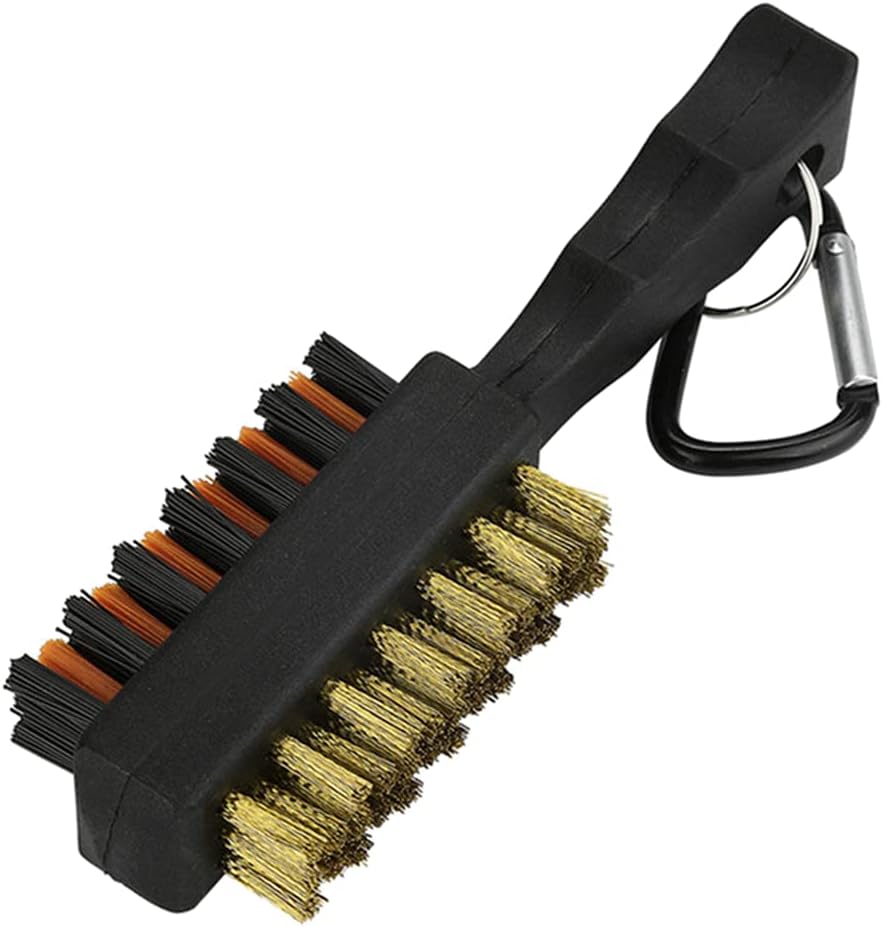 Brush Club Cleaner Carabiner Key Ring Retractable Spool Line Bag Accessories Gear Men Women Cleaning Brush